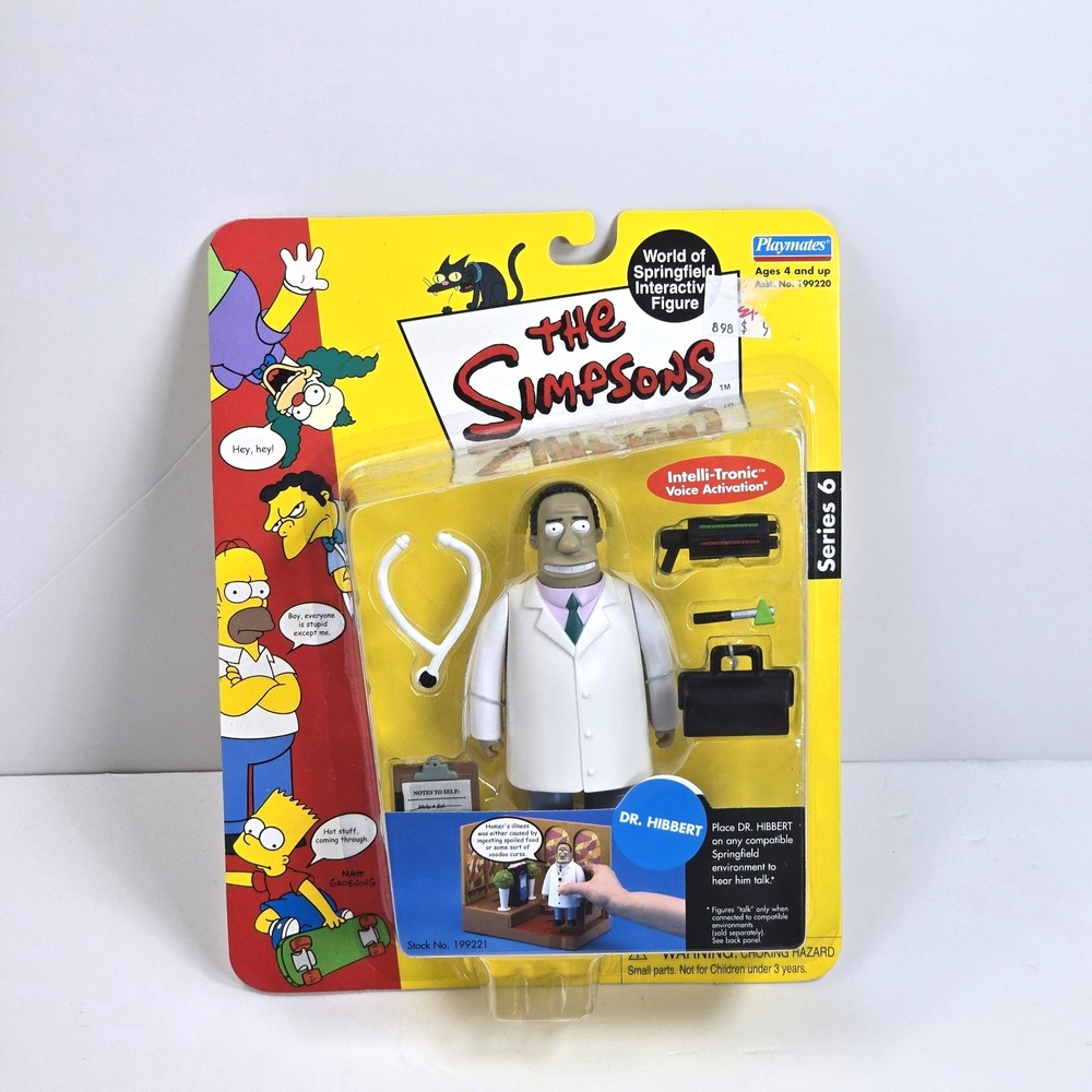 The Simpsons Playmates Dr. Hibbert Series 6 World of Springfield Figure NEW